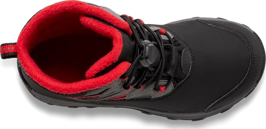Botas De Nieve Merrell Outback Para Niños Grandes Negro-gris-rojo