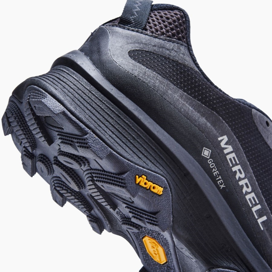 Merrell Hombre Moab Speed Gore-tex Negro-asfalto