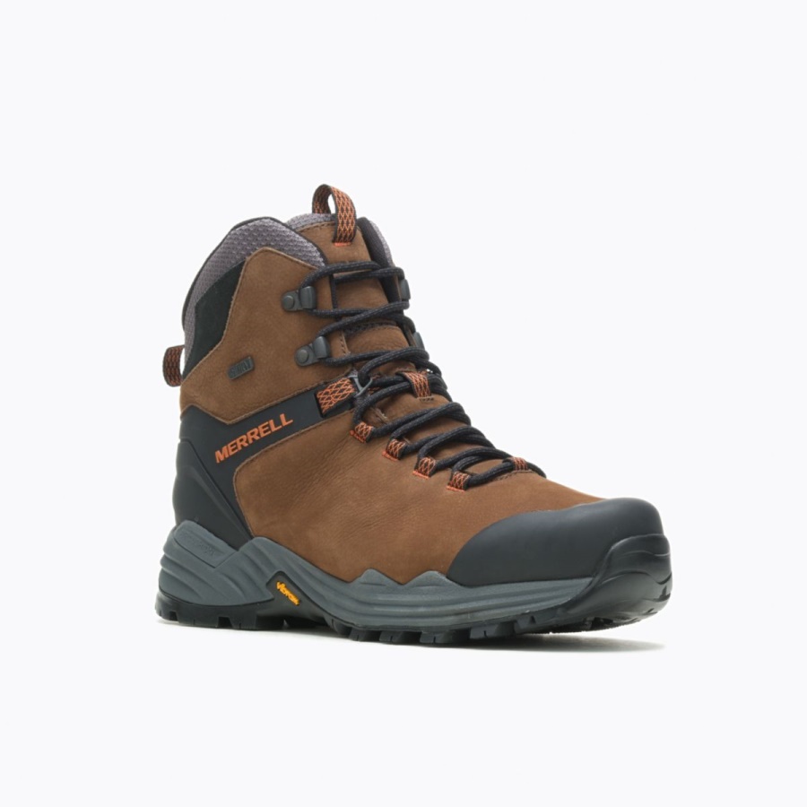 Merrell Phaserbound 2 Alto Impermeable Para Hombre Tierra Oscura