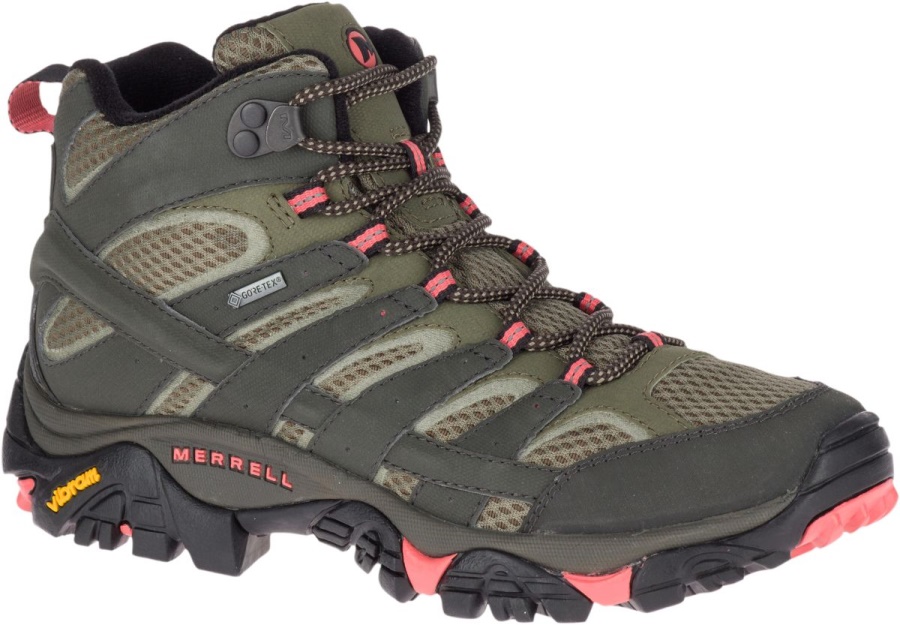 Merrell Mujer Moab 2 Mid Gore-tex Beluga-oliva