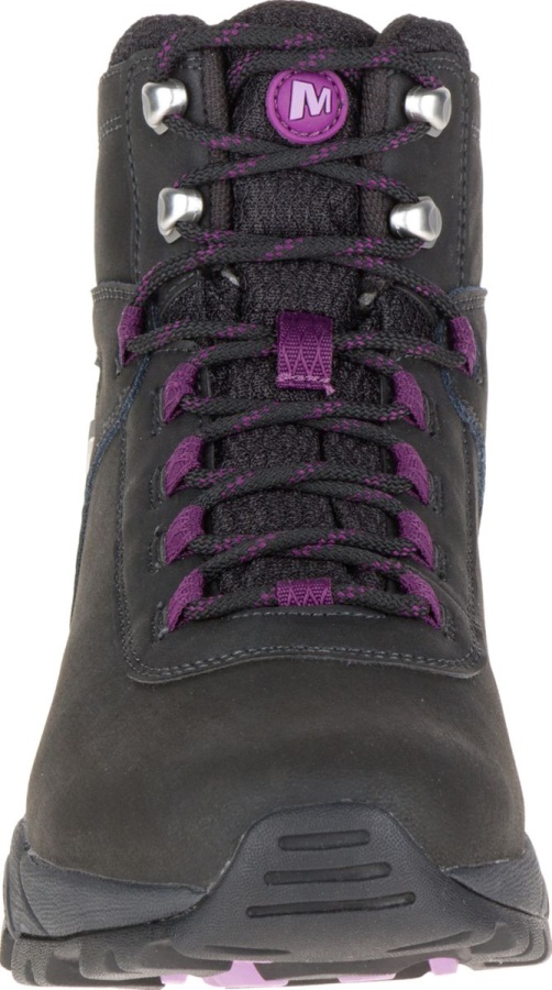 Merrell Mujer Vego Mid Cuero Impermeable Negro-gloxinia