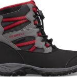 Botas De Nieve Merrell Outback Para Niños Grandes Negro-gris-rojo