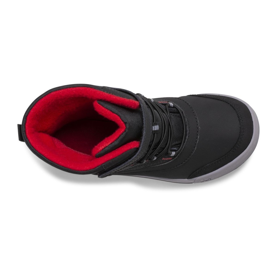 Botas Impermeables Para Niños Merrell Snow Storm Negro-gris-rojo - Imagen 5