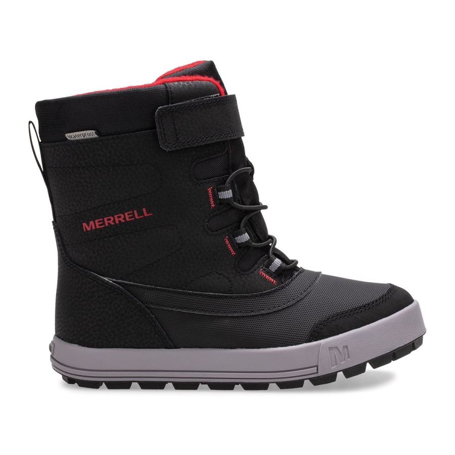 botas_impermeables_para_ninos_merrell_snow_storm_negro_gris_rojo.jpg Botas Impermeables Para Niños Merrell Snow Storm Negro-gris-rojo - Imagen 1