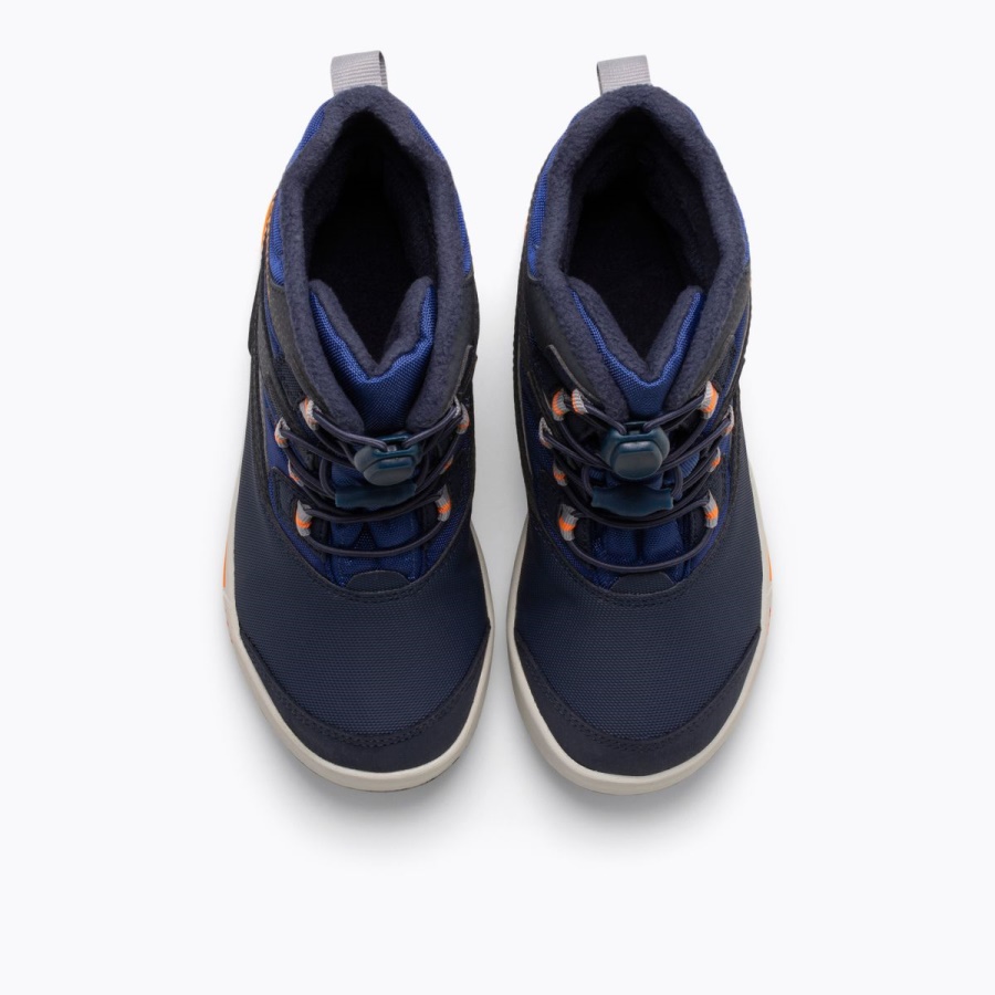 Botas Merrell Snow Bank 3.0 Para Niños Pequeños Azul Marino-cobalto-naranja - Imagen 5
