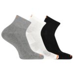 Merrell Access Midweight Cotton Quarter 3 Pk Calcetín Negro Surtido