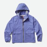 Merrell Alpine Packable Rain Shell Para Mujer Baja Azul Jaspeado