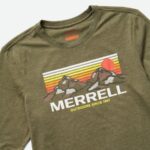 Merrell Camiseta De Manga Larga De Las Montañas De Merrell Para Hombre Polvoriento Oliva Brezo - Imagen 2