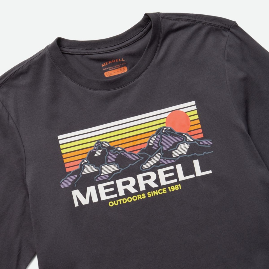 Merrell Camiseta De Manga Larga De Las Montañas Merrell Para Hombre Tinta India - Imagen 2