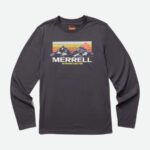 Merrell Camiseta De Manga Larga De Las Montañas Merrell Para Hombre Tinta India