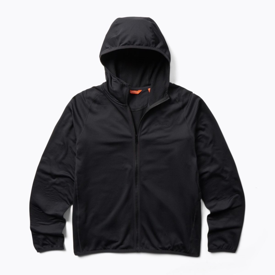 merrell_hombre_geotex_full_zip_sudadera_con_capucha_negro.jpg Merrell Hombre Geotex Full Zip Sudadera Con Capucha Negro - Imagen 1