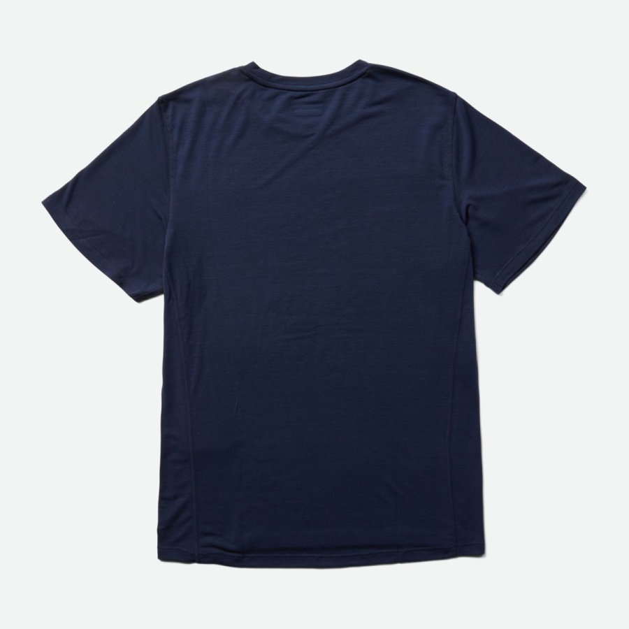 Merrell Hombre Tencel&trade; Camiseta De Manga Corta Azul Marino - Imagen 2