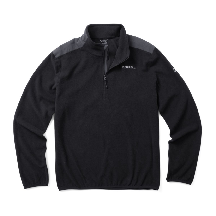 merrell_hombre_terreno_1_4_zip_forro_polar_negro.jpg Merrell Hombre Terreno 1/4 Zip Forro Polar Negro - Imagen 1