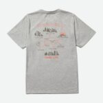 Merrell Men's Map Graphic Camiseta Gris Jaspeado - Imagen 2
