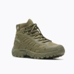 Merrell Moab Speed ​​Tactical Mid Impermeable Para Hombre Verde Oliva - Imagen 4