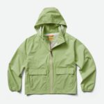 Merrell Mujer Alpine Packable Rain Shell Espuma Verde Jaspeado