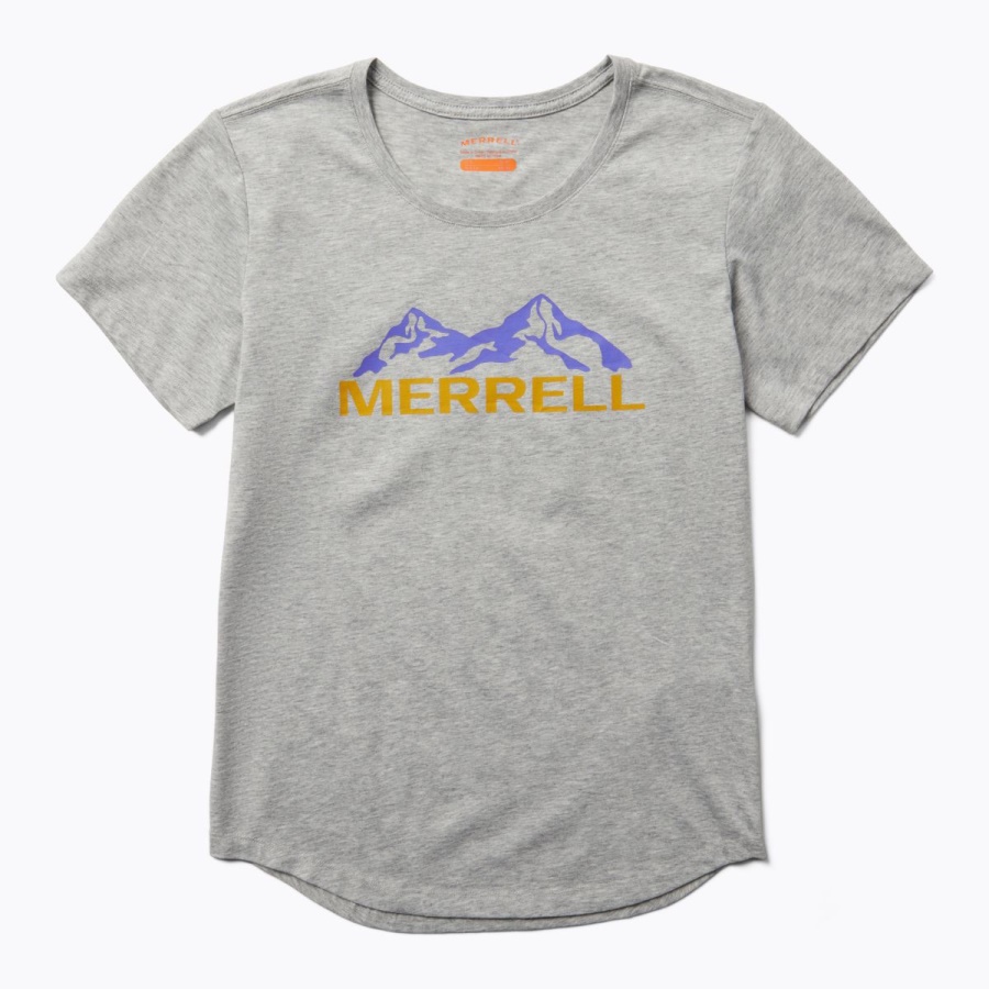 merrell_mujer_merrell_arboles_camiseta_gris_jaspeado.jpg Merrell Mujer Merrell árboles Camiseta Gris Jaspeado - Imagen 1