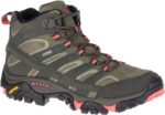 Merrell Mujer Moab 2 Mid Gore-tex Beluga-oliva - Imagen 2