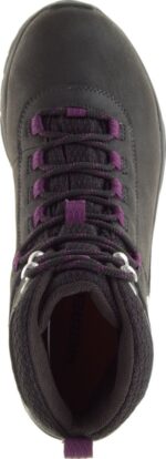 Merrell Mujer Vego Mid Cuero Impermeable Negro-gloxinia - Imagen 4
