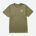 Merrell Playera Con Gráfico De Mapa Para Hombre Polvoriento Oliva Jaspeado