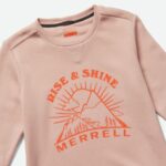 Merrell Team Outdoor - Forro Polar Con Cuello Redondo Para Mujer, Color Rosa Humo Jaspeado - Imagen 2