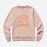 Merrell Team Outdoor - Forro Polar Con Cuello Redondo Para Mujer, Color Rosa Humo Jaspeado