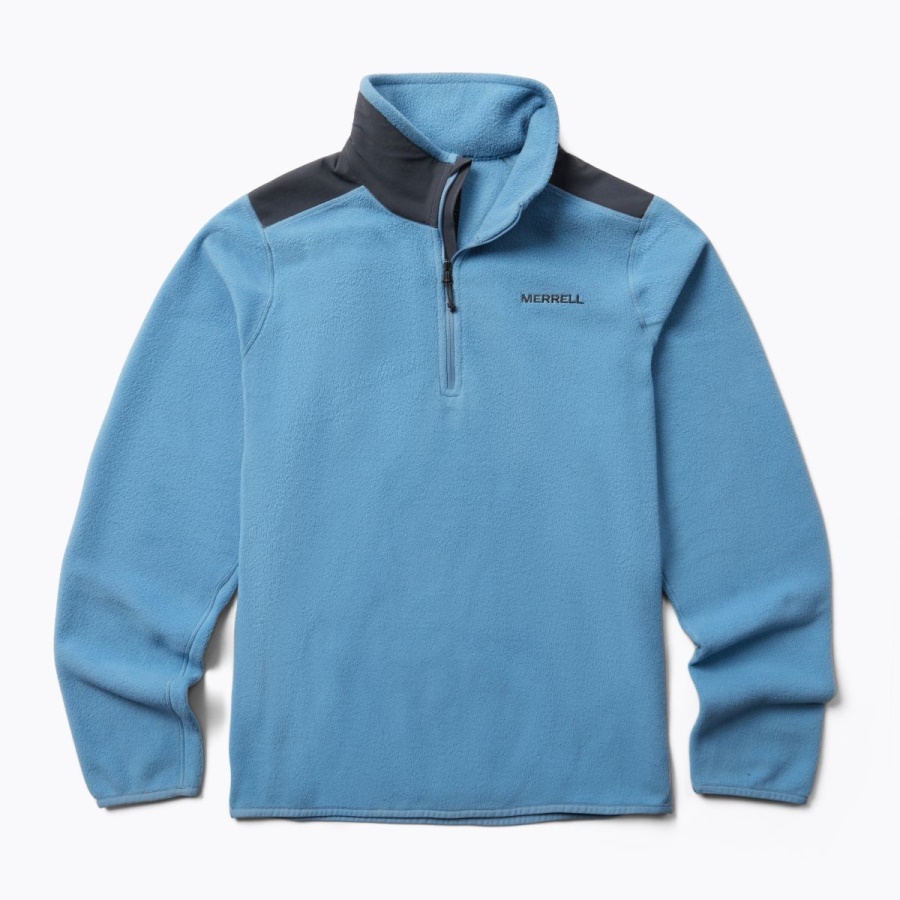 merrell_terrain_1_4_zip_polar_para_mujer_riviera.jpg Merrell Terrain 1/4 Zip Polar Para Mujer Riviera - Imagen 1